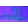 Image 12 : Uranium Glass Cherry Blossom Tableware Set