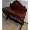 Image 2 : Antique Victorian Carved Walnut Secretary Desk/Vanity Late 1800's  44x22x41"t