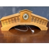 Image 1 : Handmade Wood Bridge Clock (7" X 25" X 10.5")