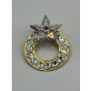 Image 3 : Dolphin brooch pin, crown brooch pin, Aurora Borealis retro brooch pin, and a detailed watch necklac