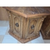 Image 2 : Pair of End Tables w/ Storage Cupboards- 27" Diameter,  20 T and Square Table 23W, 23 D, 20 T