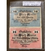 Image 1 : 1920 German Notgeld Currency Notes: 10 and 25 Pfennig