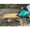 Image 1 : Folding table and assorted tarps