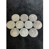 Image 1 : Canadian Silver 50cent X10 

Various Dates all tested 116.26g