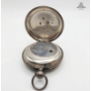 Image 4 :  Victorian Era Based Antique Solid Silver Open-Faced Fusee Pocket Watch. 