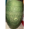 Chinese Green Majolica Garden Seat / Pedestal - Ceramic Barrel 21T