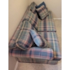 Image 6 : Plaid Upholstered Sofa with Matching Cushions