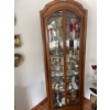 Image 1 : Wood & Glass Cabinet w/Lighting 80Hx29Wx15D Contents NOT Included