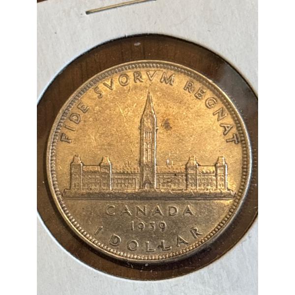 1939 Canadian Silver Dollar 