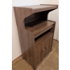 Image 2 : Wooden Utility Cabinet with Shelves on Casters w/ Vintage Linens