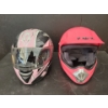 Image 1 : NEW FULMER MX Helmets - PHX Helium 2 Pink Size M & HCI Dot Pink/Blk Size S