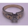 Image 1 : One Lady's Diamond Ring 14K YG; Ring Weighs 5.4g 