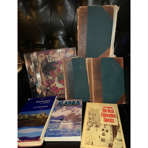 Various Interest Book Collection Including (3) Antique Univeristy Encyclopedias from 1902 (Damaged) 