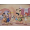 Image 2 : Flintstones Framed Art 22 X 18, Framed Under Glass