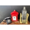 Image 1 : Heavy Nothern Electric Co. Fire Alarm, Vintage Phone, Bottle Light 