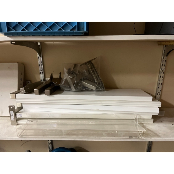 Large Crate Of Power Bars, IKEA Shelves With Hardwear