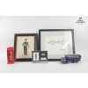 Image 1 : Charlie Chaplin Memorabilia And A Framed Print Of Pablo Picasso's "Le Chien" (The Dog) Sketch.