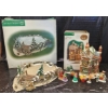 Image 1 : Department 56 Christmas Village Set with Accessories and Original Boxes