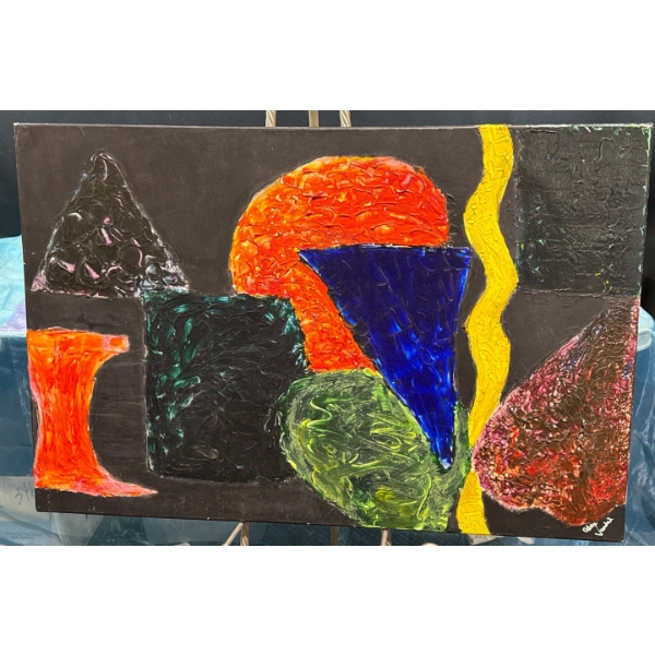 Alex V. Original Abstract Piece 36Wx24H