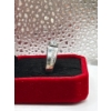 Image 4 : 1ct Round Moissanite with 12 Round Cubic Zirconia in 925 Silver Ring - Adjustable Size