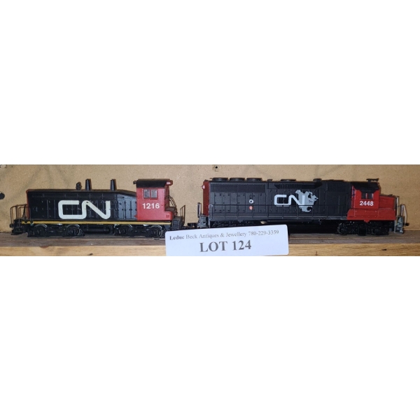 Model Diecast CN Locomotives 1216 & 2488