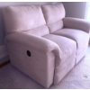 Image 3 : Lazy Boy Reclining Loveseat with Beige Upholstery