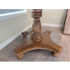 Image 3 : Round Oak Pedestal Dining Table with 2 ExtendersÂ 
