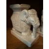 Image 4 : Decorative Pair of Elephant Stands, Some Damage, Each 8T 