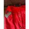 Image 2 : Red RCMP Coat Size S/M w/ Vintage Led Zeppelin Tapestry. 