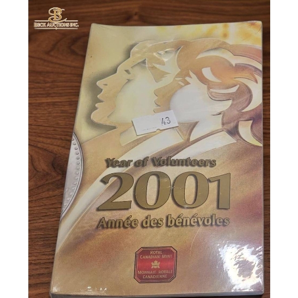 2001 Year of Volunteers Canadian Mint Coin Folder