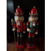 Image 1 : Pair of Wooden Nutcrackers & Lovely Decorative Large Cat (Badly Damaged) - Nutcrackers are 24T Each 