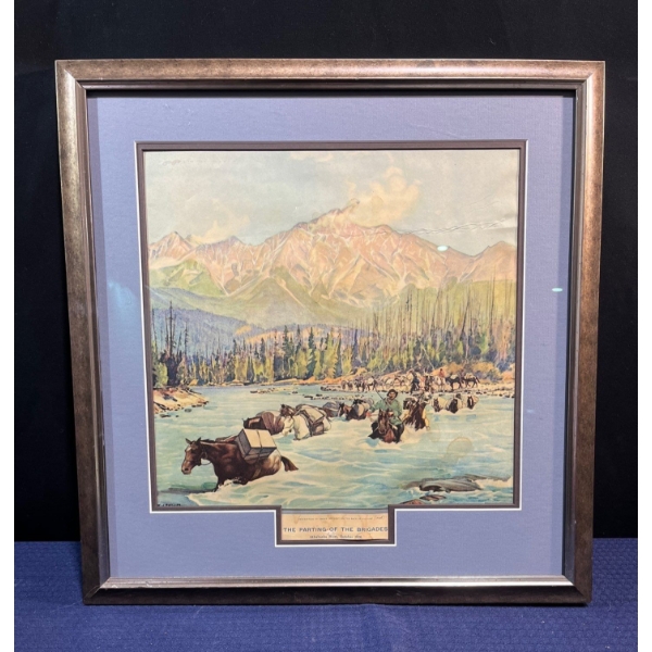 W.J. Phillips The Parting of the Brigades Print - 1920s