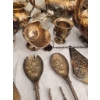 Image 10 : Silver Plated Tea and Tableware Set with Etched Markings, Various Pieces