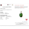 Image 3 : 2.8 g Certified Silver Emerald gemstone Pendant ($9,832 Appraisal)