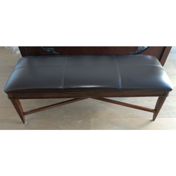 Back of The Bed Bench  w/Leather Upholstery  51"w x 20"d x 19"tall