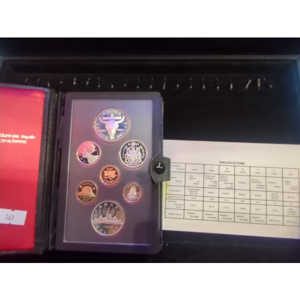 1982 Double Dollar Proof Set Royal Canadian Mint Silver Dollar 23.33g 50% Silver Dollar