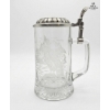 Image 2 : Godinger Silver Plate Champagne Flutes 9.5''INCHES H, Vintage German Glass Beer Stein 6''INCHES IN H