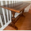 Image 2 : Exquisite Antique Mahogany Baroque Library Table 49x17x33