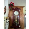 Image 1 : Daniel Dakota Quartz Westminster Chime Wall Clock with small wooden collectable art piece . 