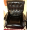 Image 1 : Genuine Leather Reclining Accent Chair 31x36