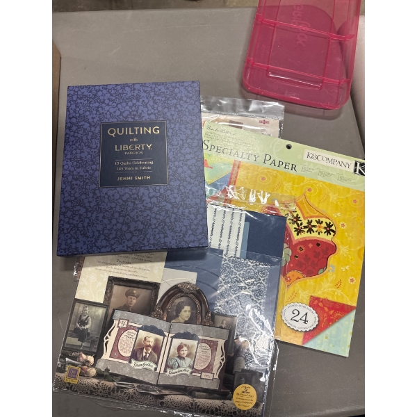 Large Assorted Scrapbooking and Craft Supply Collection, Including Albums and Kits