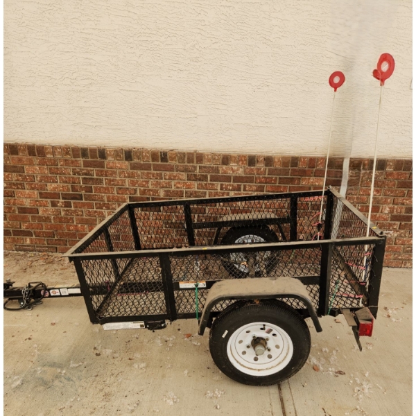Lowe's Trailer Model  LOW03168- 2" Trailer Ball Required- Metal Box Dimensions: 44 W, 63 D, 16 T