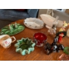 Image 4 : Collection of individual coloured ashtrays and a number of other ceramic items like naked people and