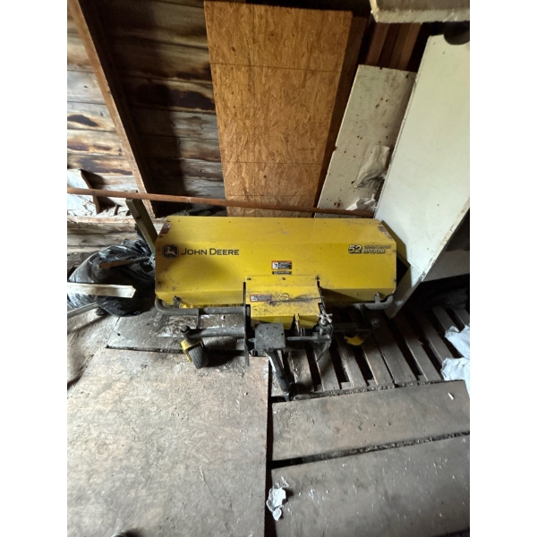  John Deere quick hitch 52 inch broom sweeper