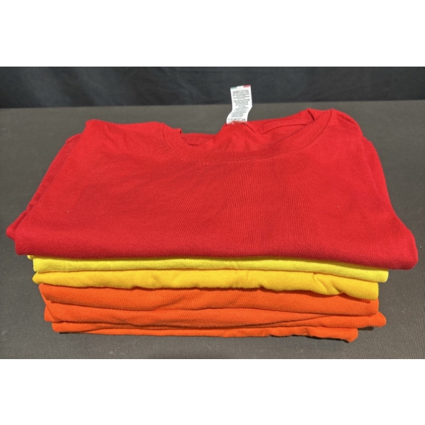 Colour T-Shirts Lot, 3 Youth Large, 7 Medium, 1 Large