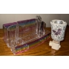 Image 8 : Desk Decor - Mirrored Tray Trinket Box China Vase & More