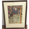 Image 1 : Framed Artwork Depicting Lester Patrick Playing Goal For The New York Rangers, 16" x 20"