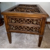 Image 1 : Mid Century Spanish Style Carved Wood End Table 18x21x16