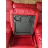 Image 7 : Red Leather Sectional Reclining Sofa with Console