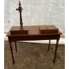 Image 10 : Antique Hardwood Writing Desk 41Wx20Dx34H (52H to top of spindles)